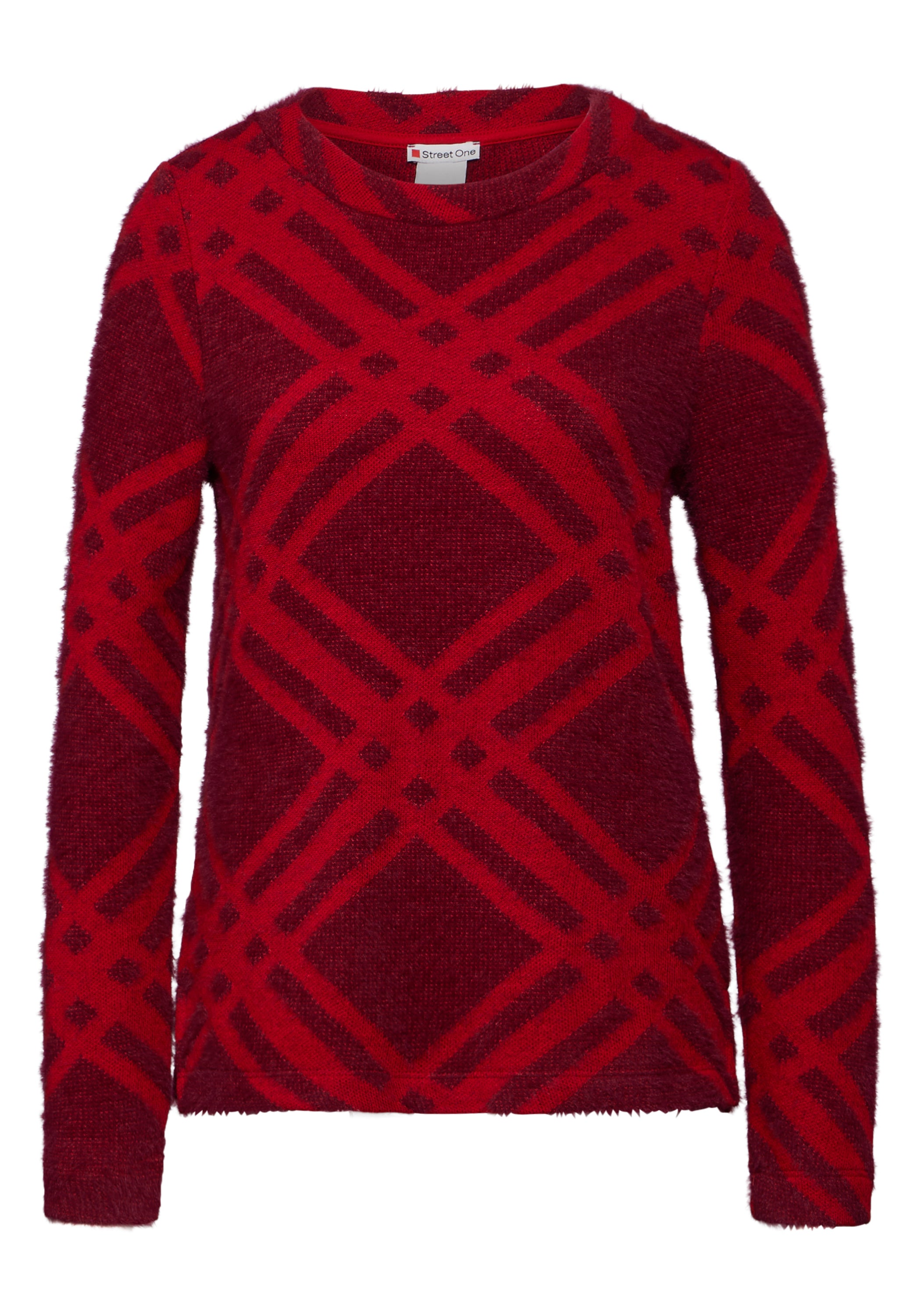 Street One Langarmshirt Damen Flauschige Federgarn-Qualität