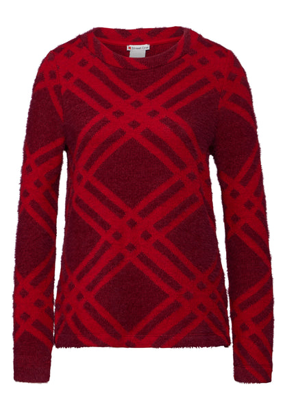 Street One Langarmshirt Damen Flauschige Federgarn-Qualität