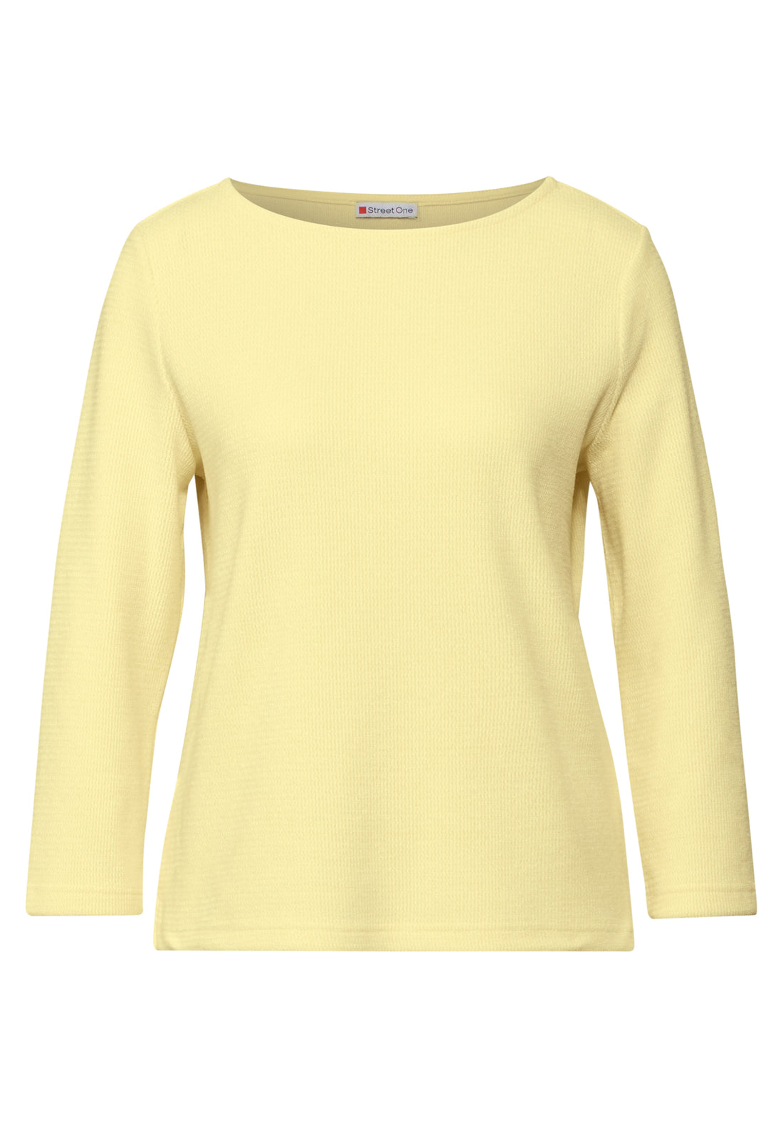 Street One Damen T-Shirt mit U-Boot-Ausschnitt und 3/4-Ärmeln