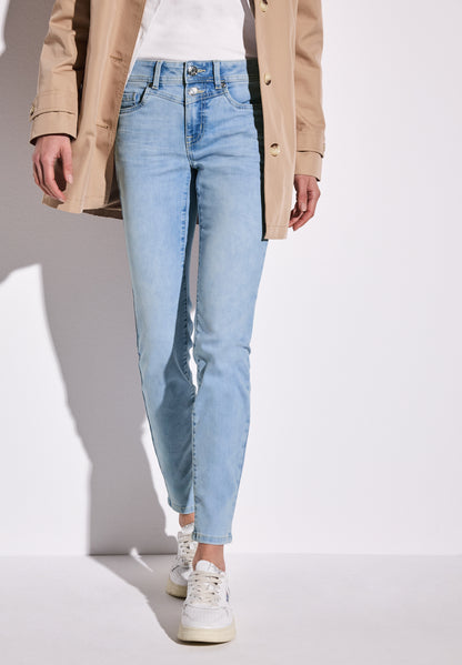 Street One Slim Fit Jeans Damen Mid Waist Slim Legs Stretchanteil