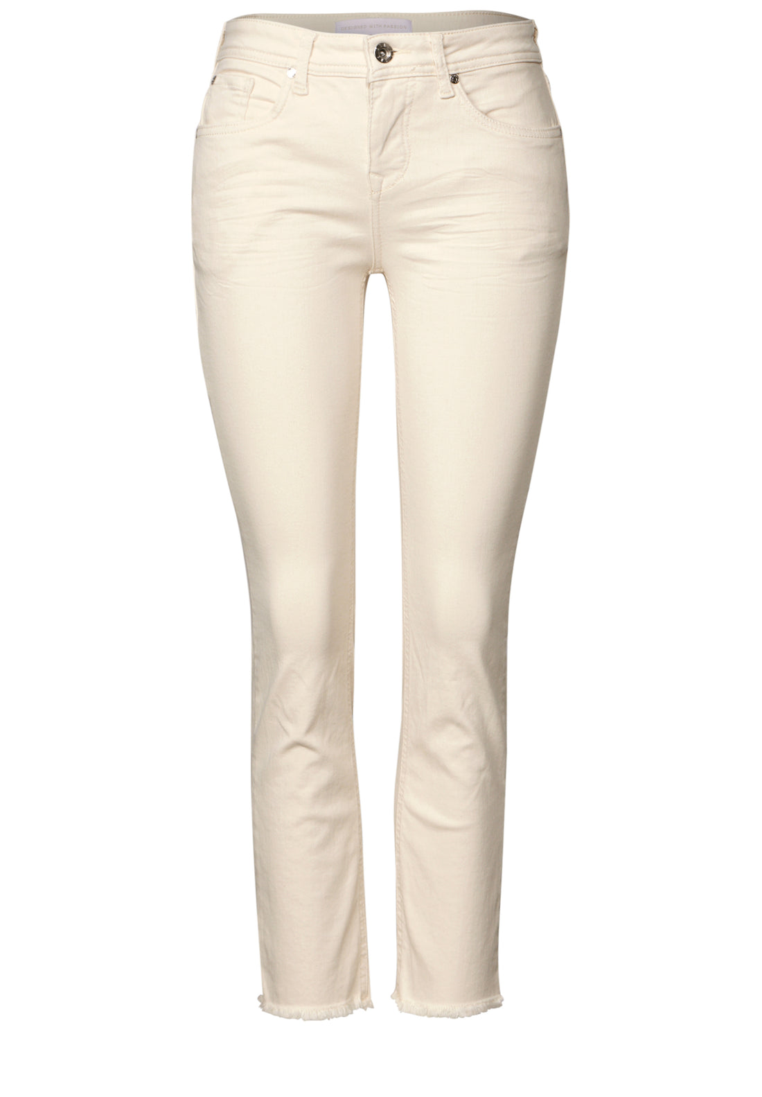 Street One Straight Leg Jeans Damen Slim Fit Mid Waist Baumwollmix Stretchanteil