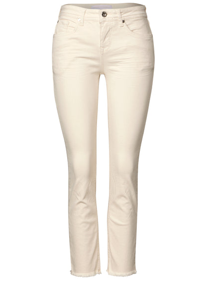 Street One Straight Leg Jeans Damen Slim Fit Mid Waist Baumwollmix Stretchanteil