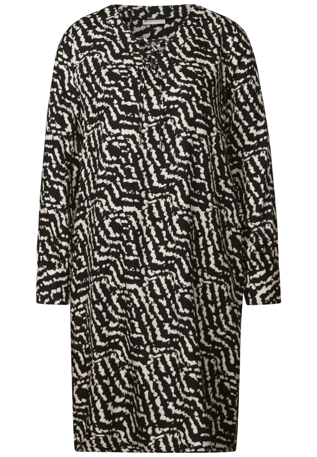 Street One Knielanges Tunika-Kleid Damen Leichtes Grafikmuster