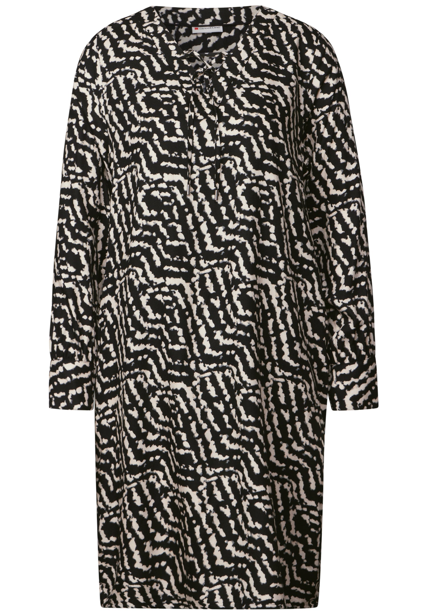 Street One Knielanges Tunika-Kleid Damen Leichtes Grafikmuster