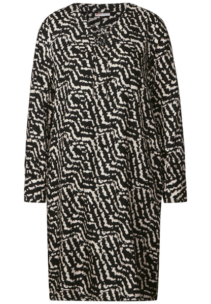 Street One Knielanges Tunika-Kleid Damen Leichtes Grafikmuster