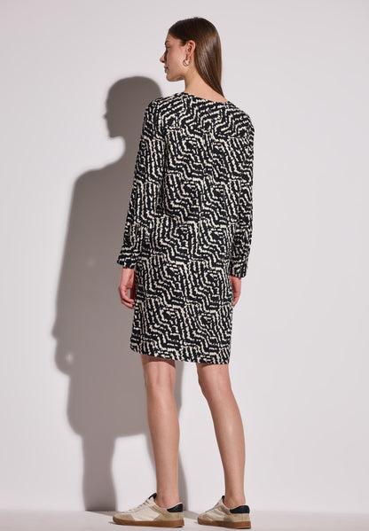 Street One Knielanges Tunika-Kleid Damen Leichtes Grafikmuster