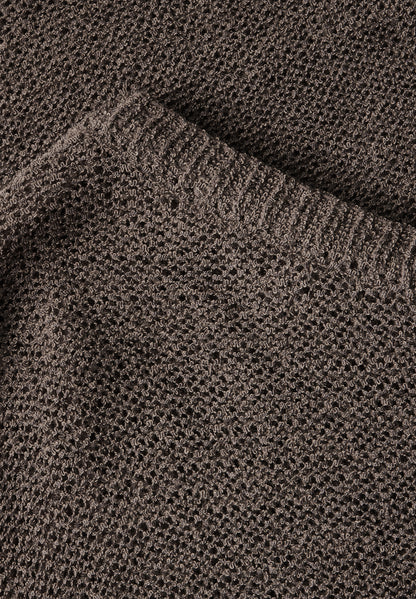 Street One Strickpullover Damen Kurzarm U-Boot-Ausschnitt