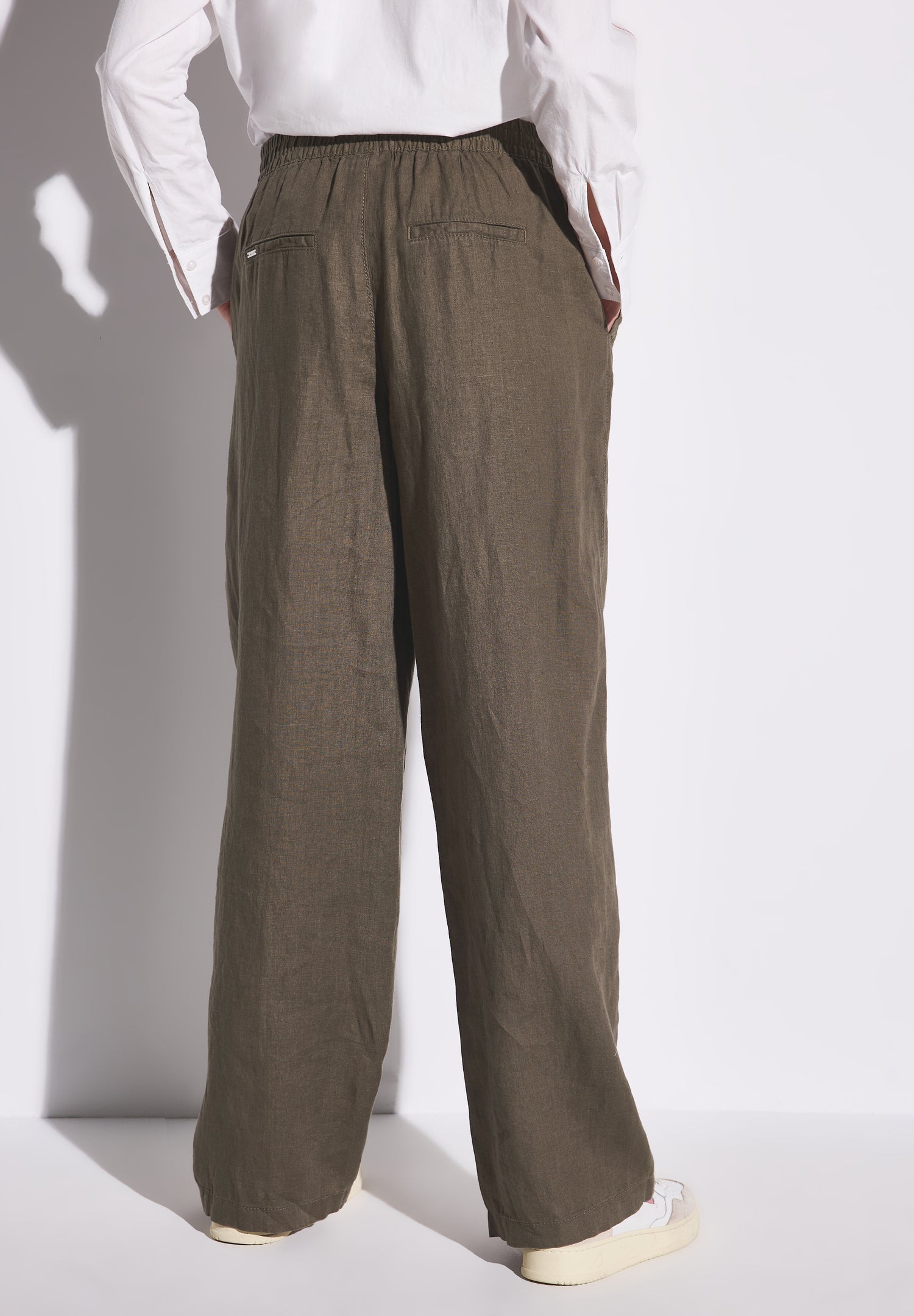 Street One Wide Leg Leinenhose Damen Loose Fit High Waist