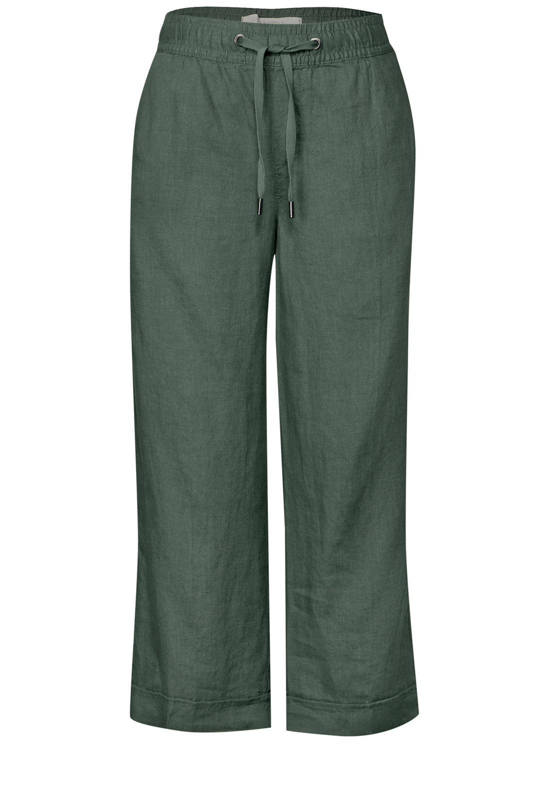 Street One Leinen-Culotte Damen Sommerhose Wide Leg Mid Waist