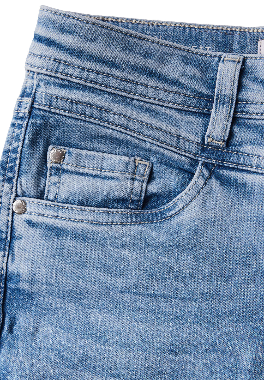 Street One Bootcut Jeans Damen High Waist Slim Fit Stretch