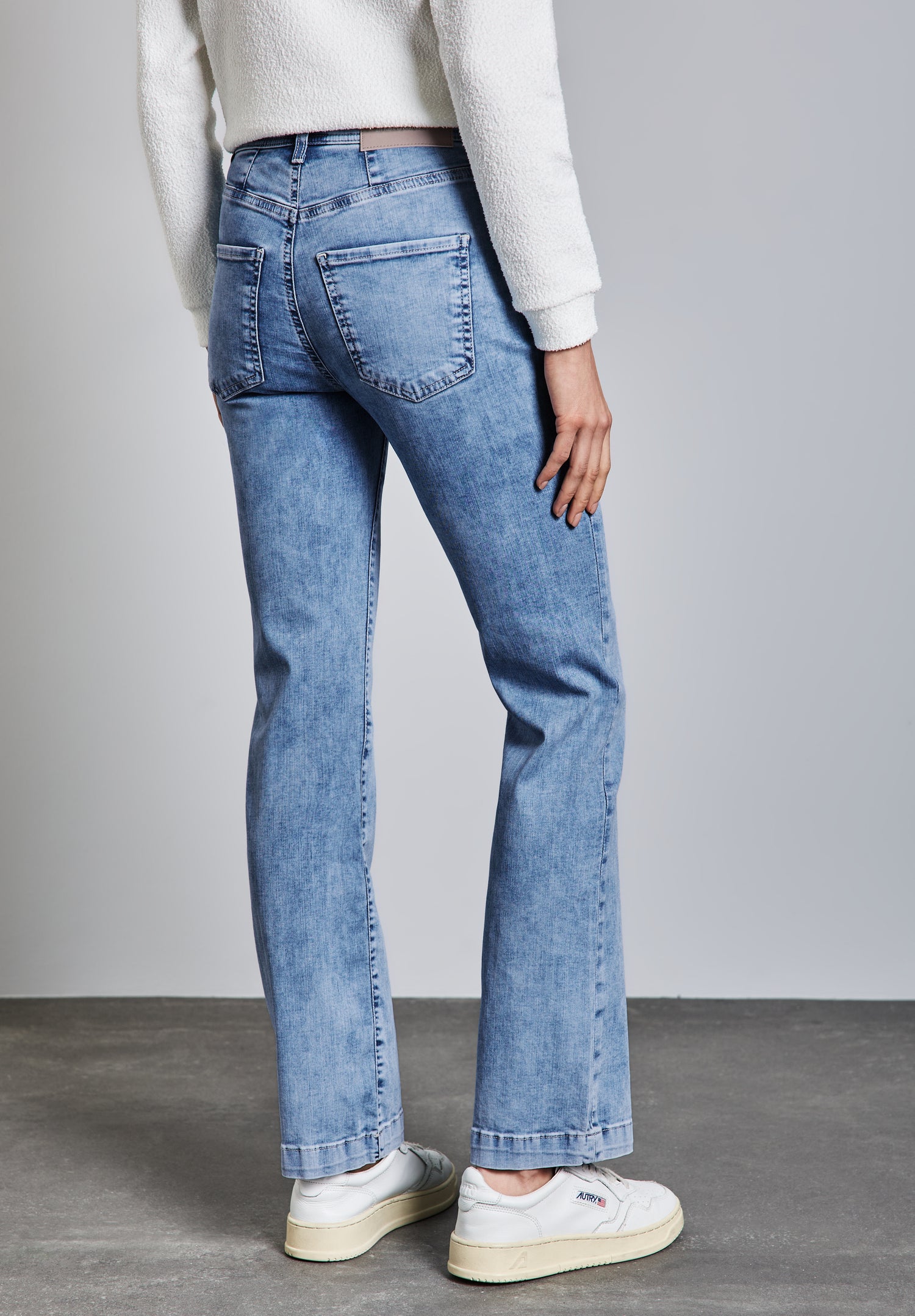 Street One Bootcut Jeans Damen High Waist Slim Fit Stretch