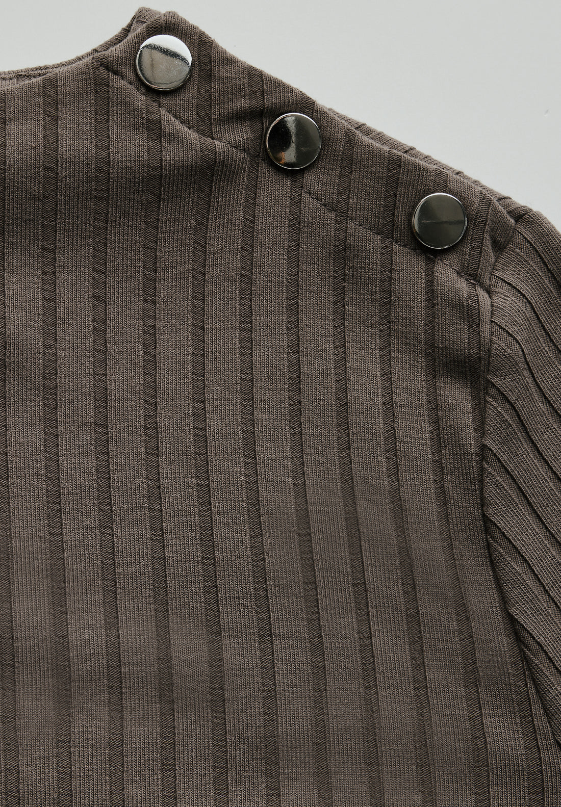 Street One Damen Shirt Turtleneck mit Knopfdetail und 3/4-Arm Rippstruktur