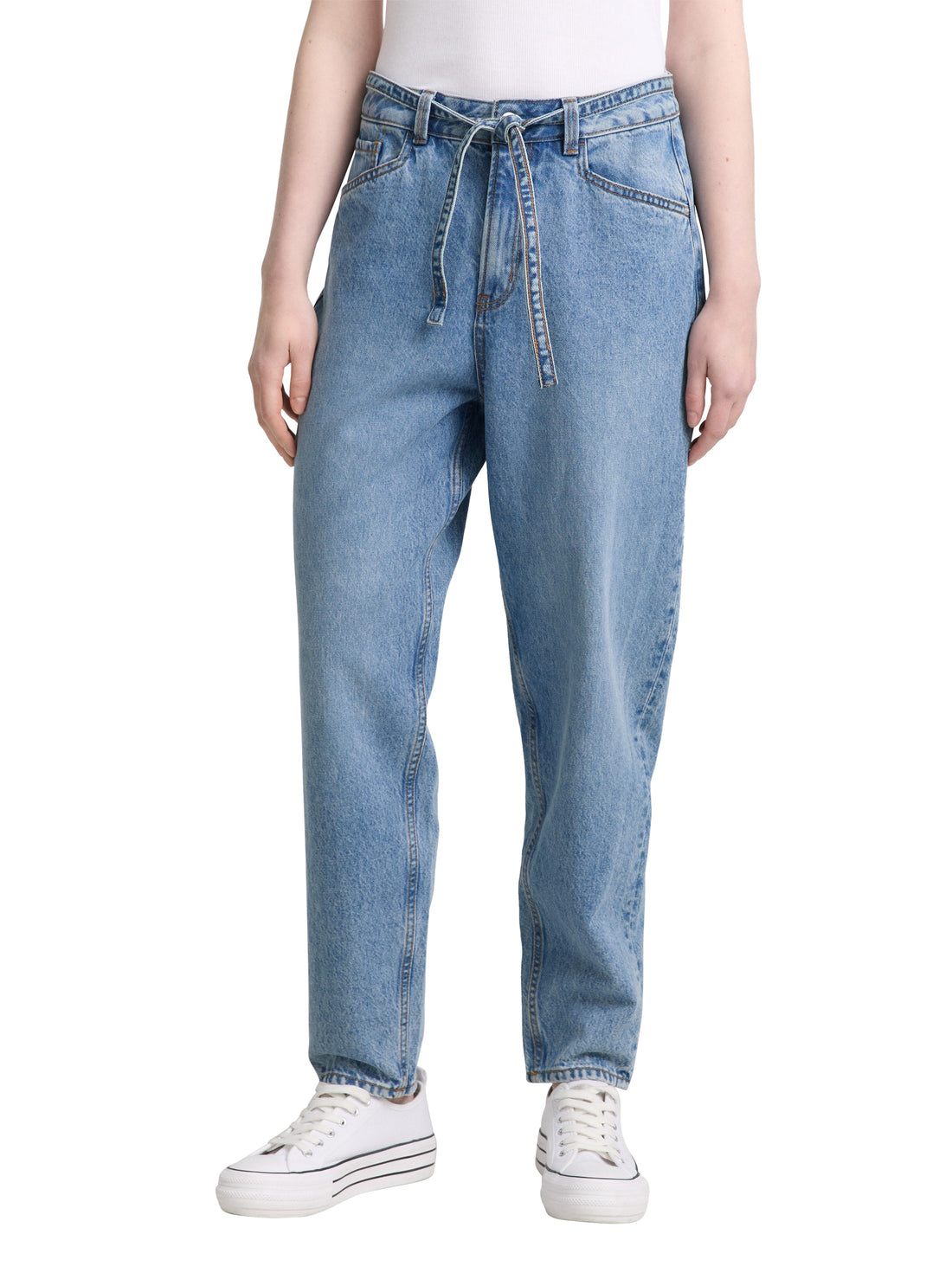 Tom Tailor Denim High Waist Jeanshose mit Gürtel für Damen