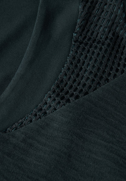 Street One Damen Ärmelloses Top Mesh Details Viskosemix
