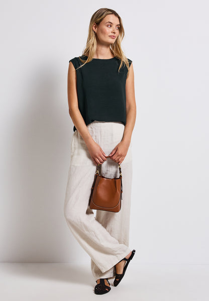 Street One Damen Ärmelloses Top Mesh Details Viskosemix