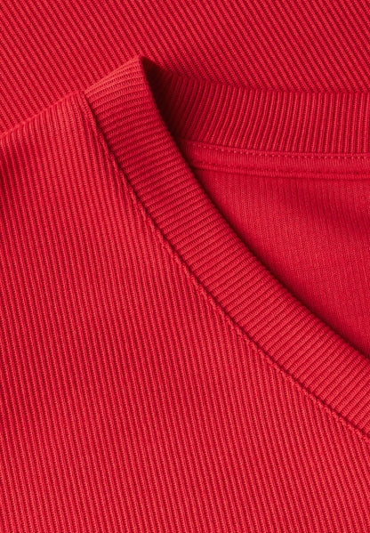 Street One Midi-Kleid Damen Sommer Rippstruktur ärmellos