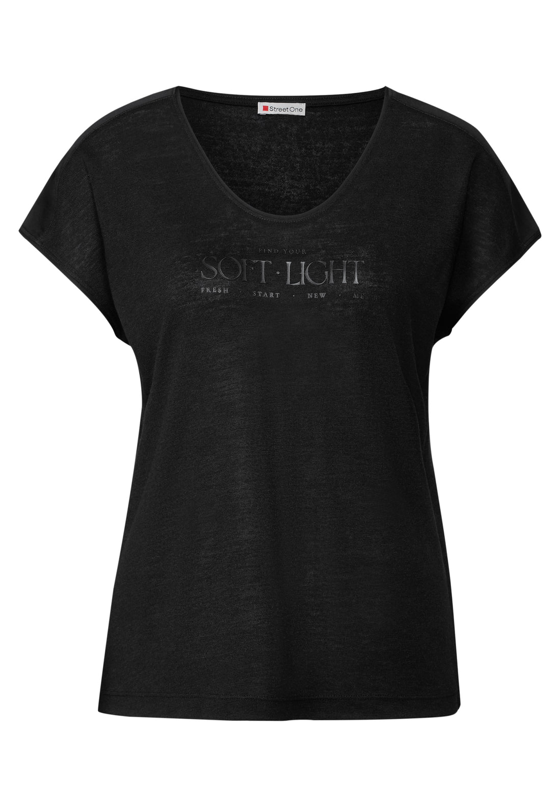 Street One Shirt Damen entspannte Passform angenehmer Materialmix