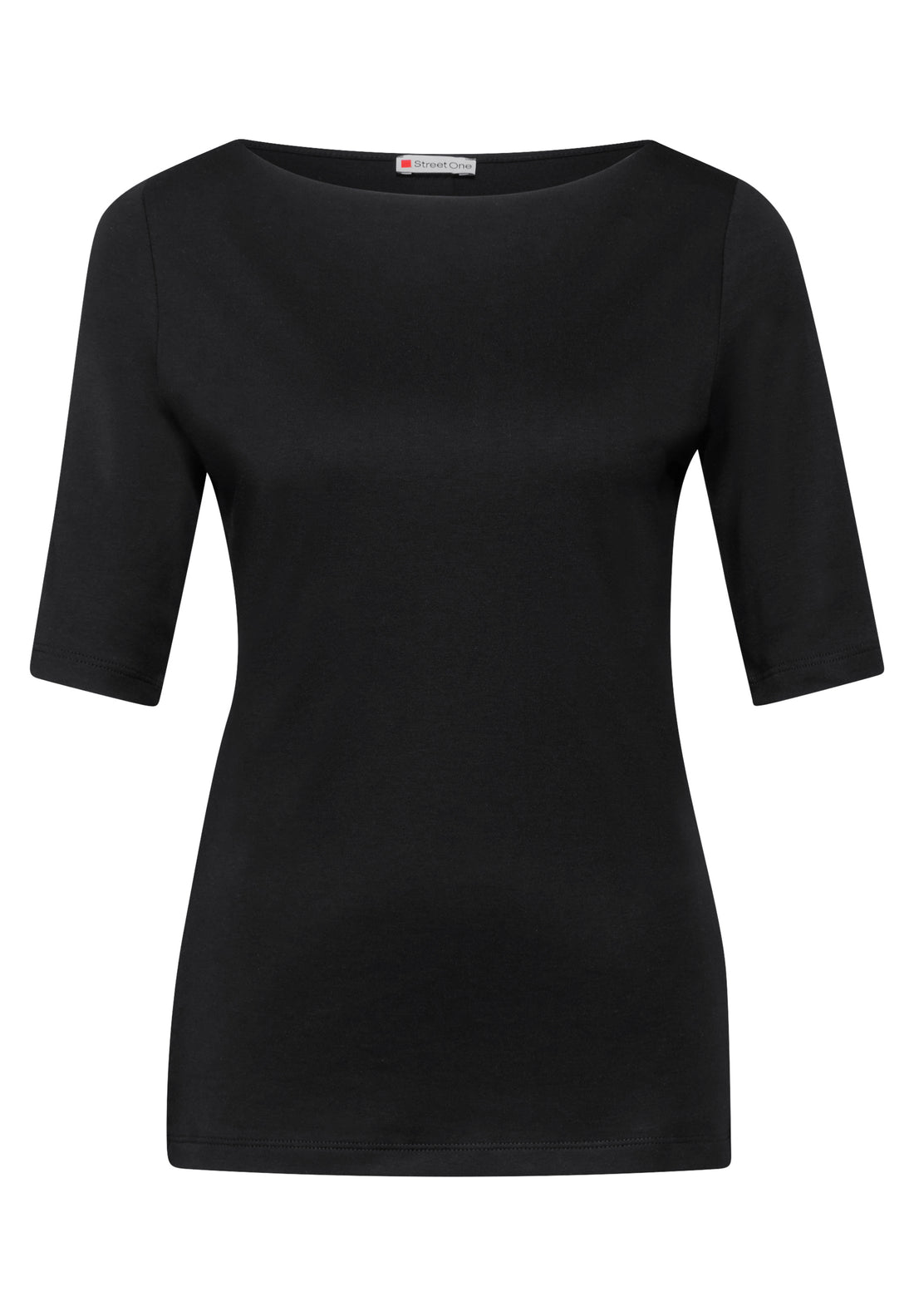 Street One Lanea Damen Kurzarm T-Shirt mit U-Boot-Ausschnitt