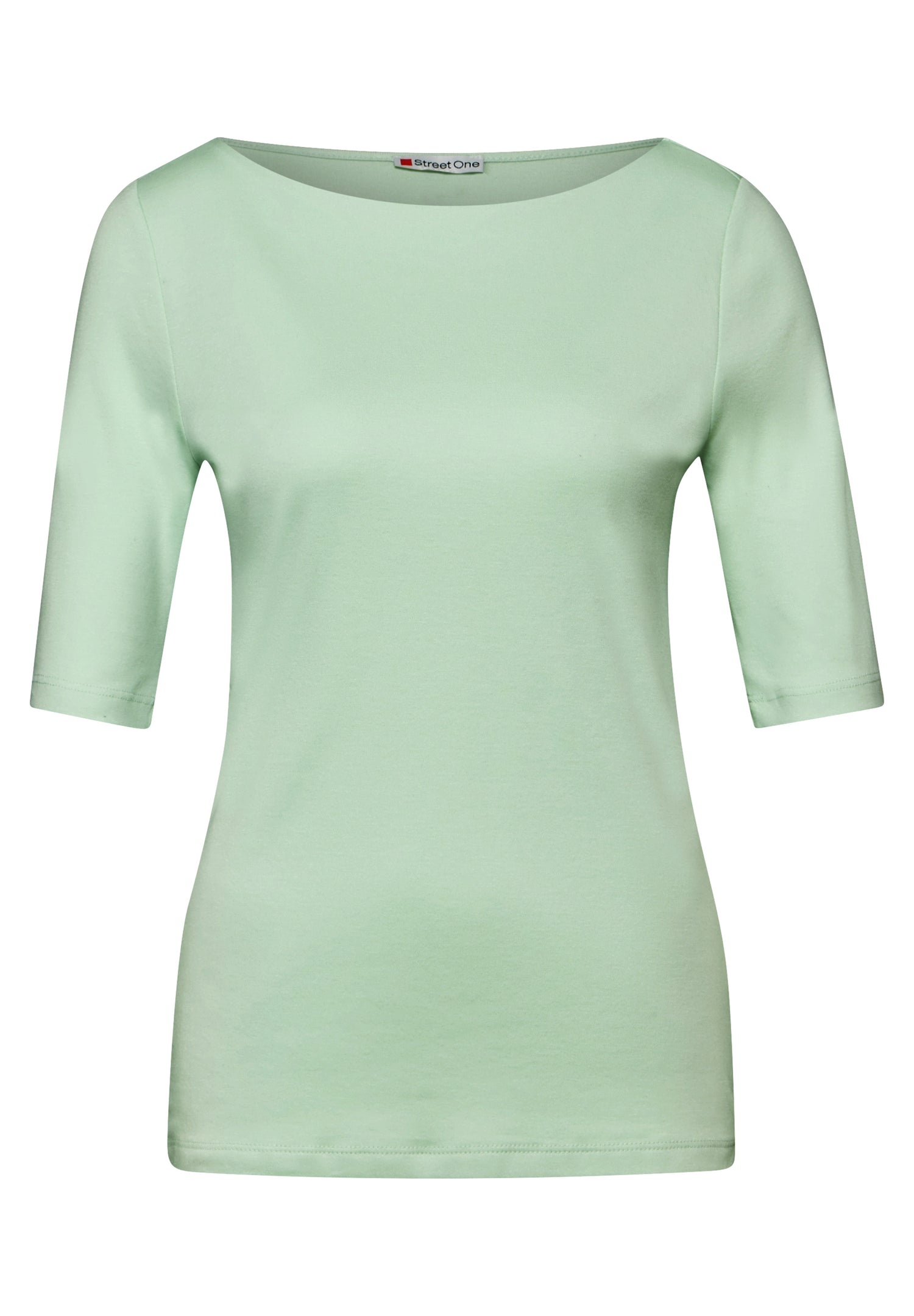 Street One Lanea Damen Kurzarm T-Shirt mit U-Boot-Ausschnitt