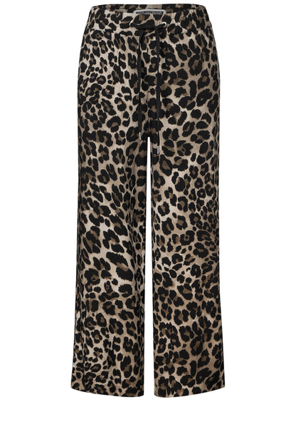Street One Wide Leg Hose Damen Loose Fit High Waist
