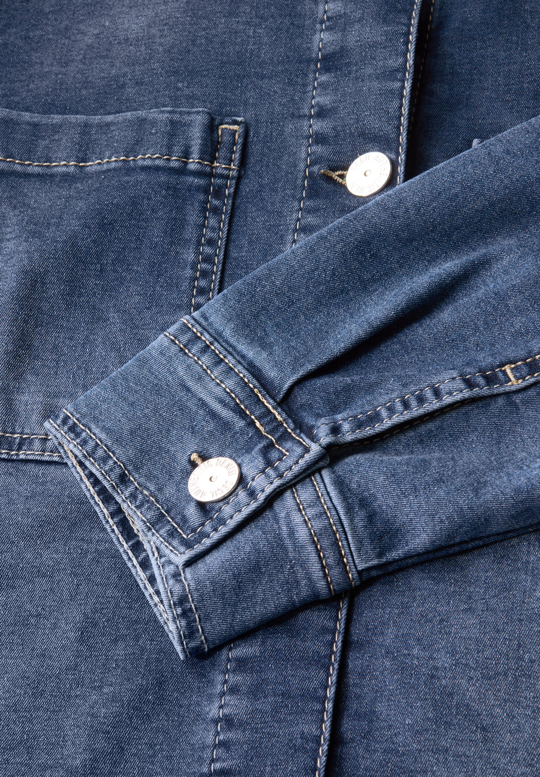 CECIL Denim Overshirt Damen Leichter Baumwollmix Stretch