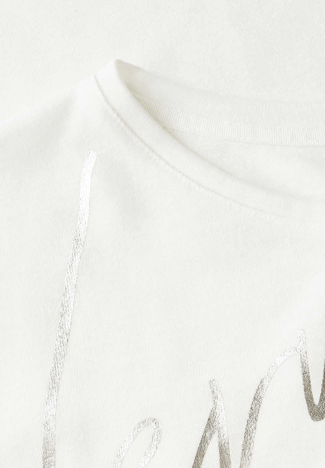 Street One Sommershirt Damen Schimmerndes Wording