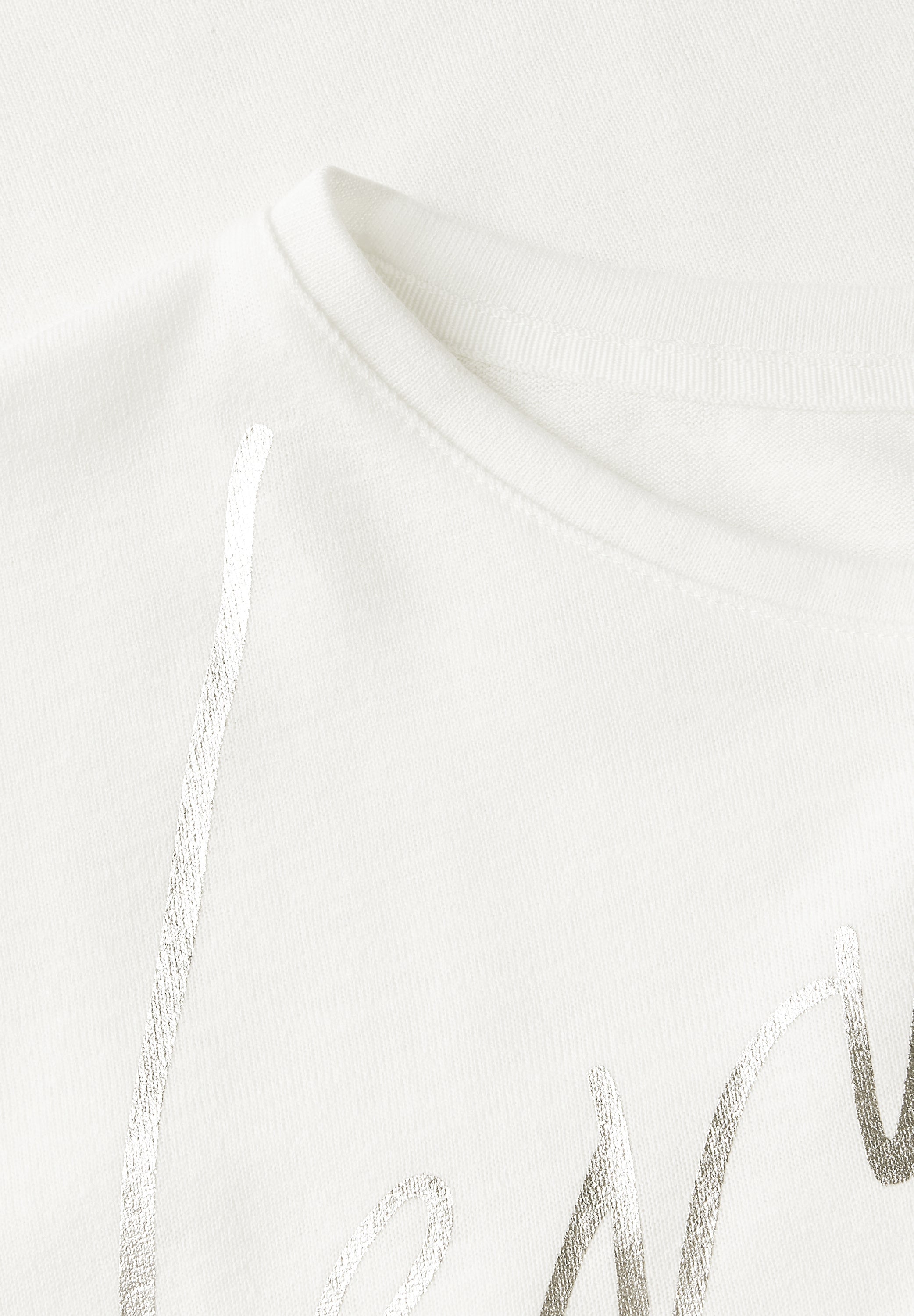 Street One Sommershirt Damen Schimmerndes Wording