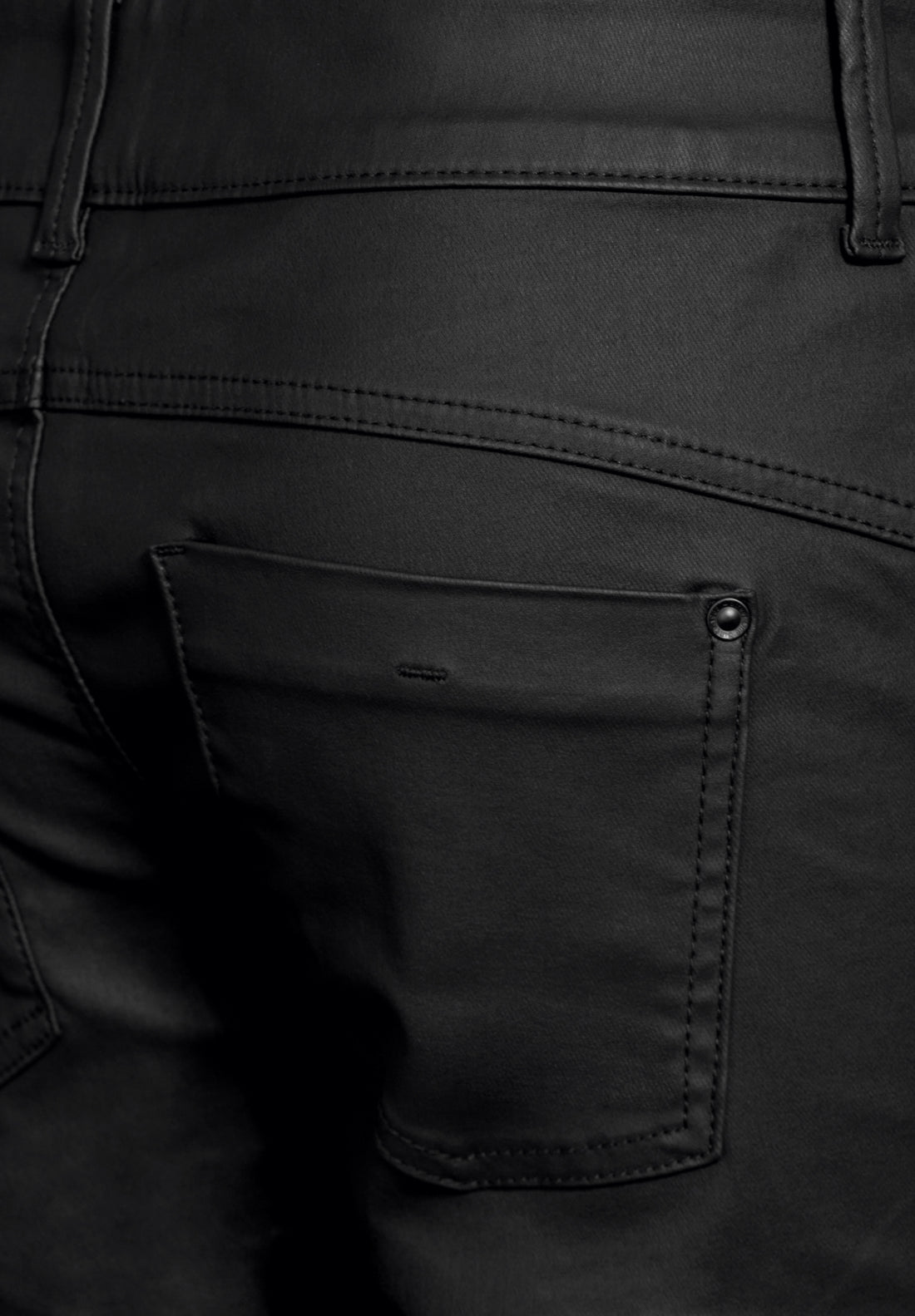 Street One Hose Coating-Effekt Slim Fit Damen Leder-Optik