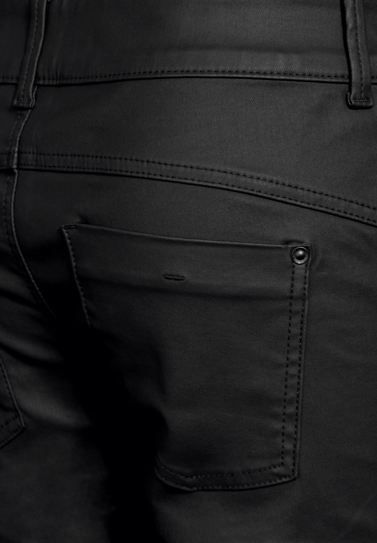 Street One Hose Coating-Effekt Slim Fit Damen Leder-Optik