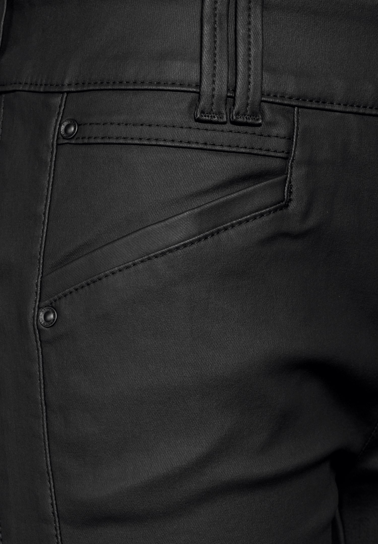Street One Hose Coating-Effekt Slim Fit Damen Leder-Optik