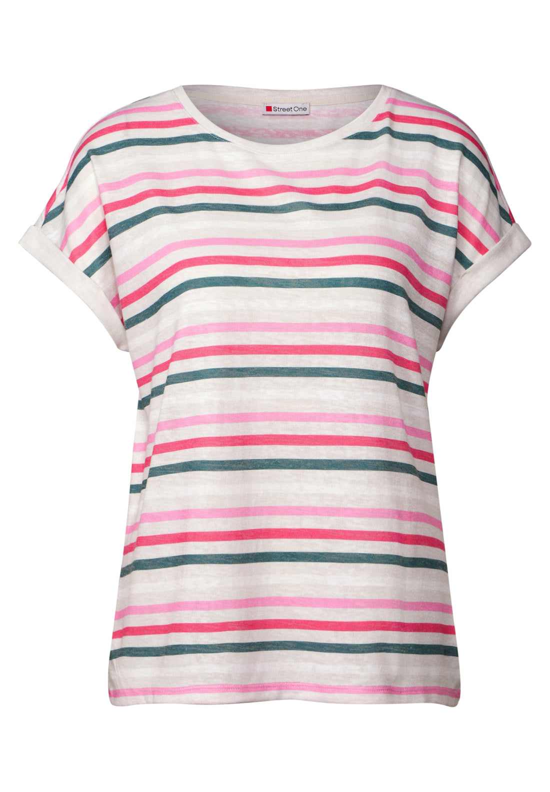 Street One Damen Shirt mit zeitlosem Streifenmuster und lässigem Schnitt