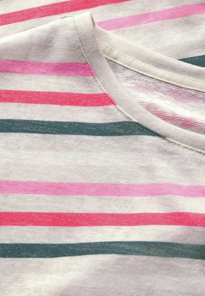 Street One Damen Shirt mit zeitlosem Streifenmuster und lässigem Schnitt