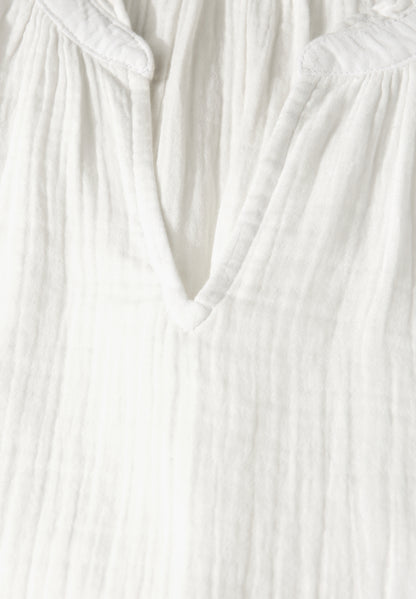 Street One Tunika Bluse Damen Luftige 3/4-Arm Rüschendetails