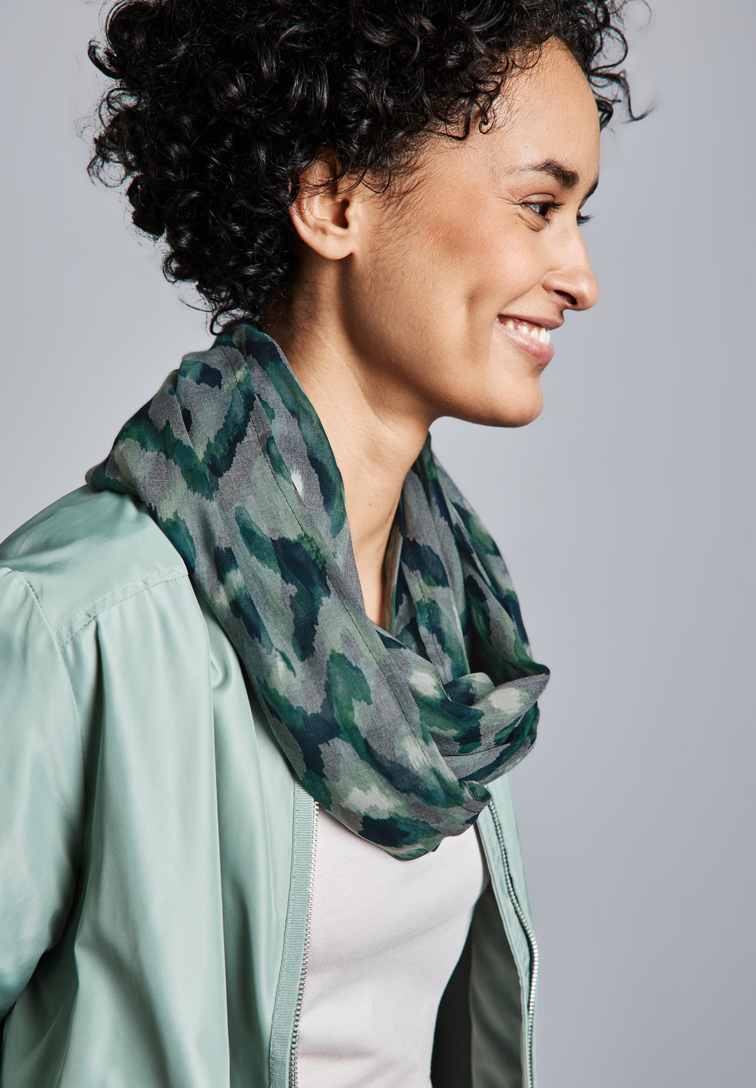 Street One Loop Schal Damen Grafisches Muster Viskosemix