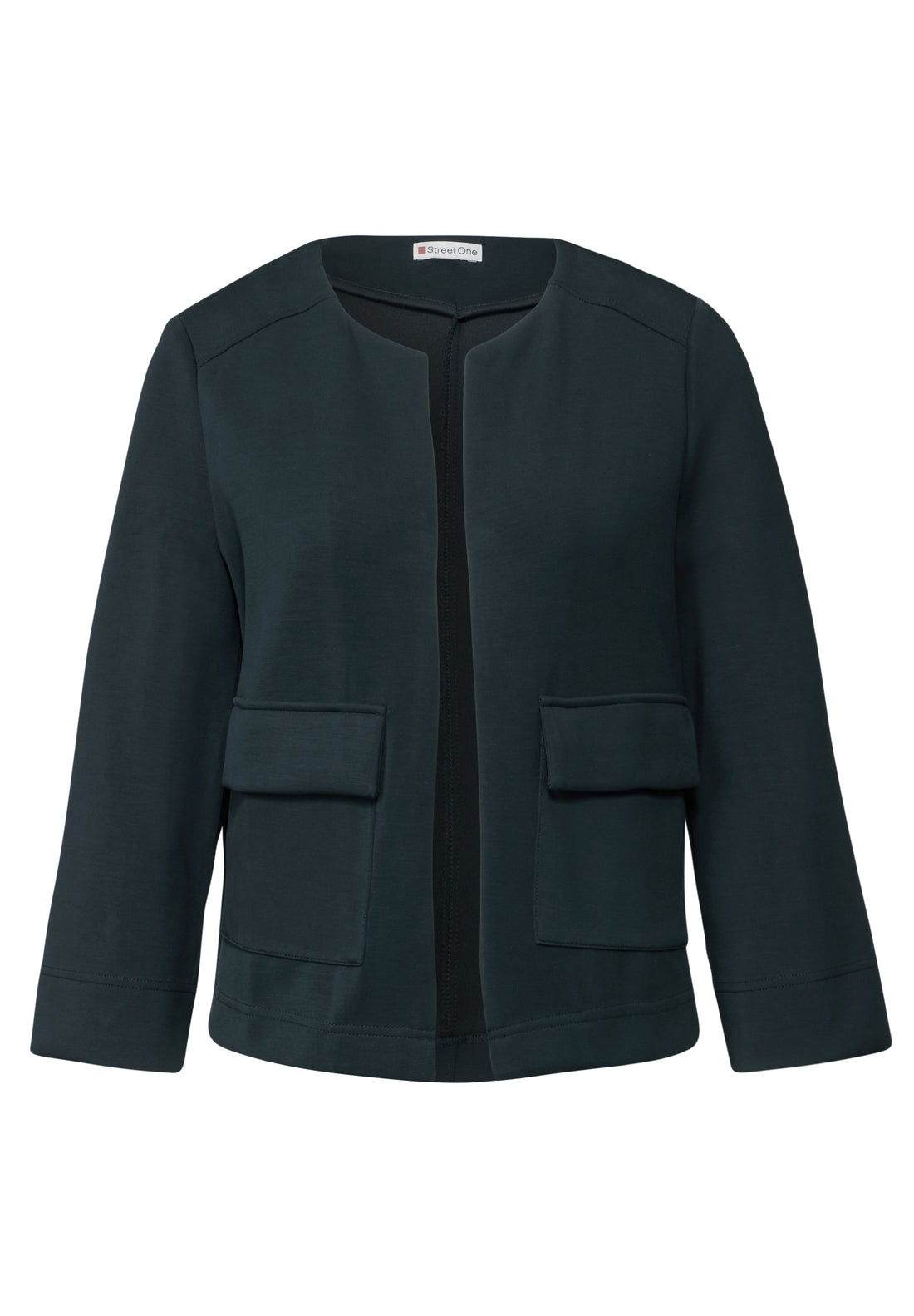 Street One Offene Jacke Damen Seidiger Glanz Modalmix