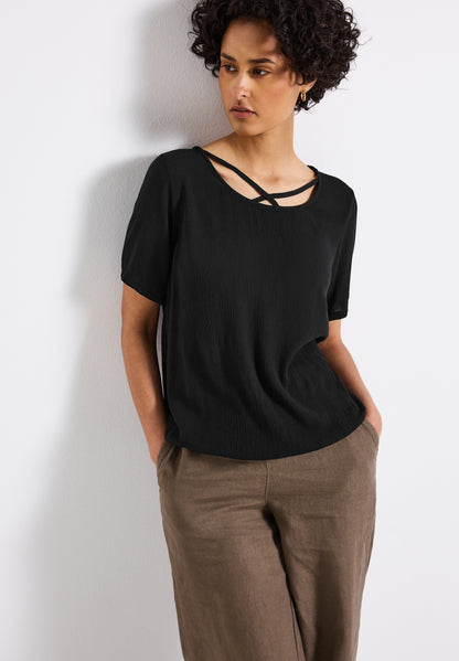 Street One Leichte Bluse Damen Sommerlich Elastischer Saum&lt;br&gt;