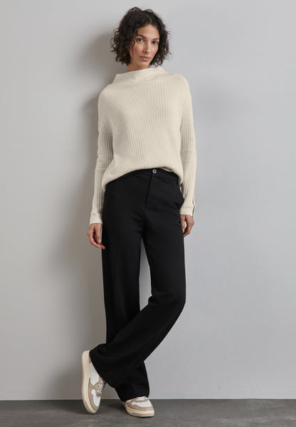 Street One Strickpullover Damen Turtleneck Stretchmaterial