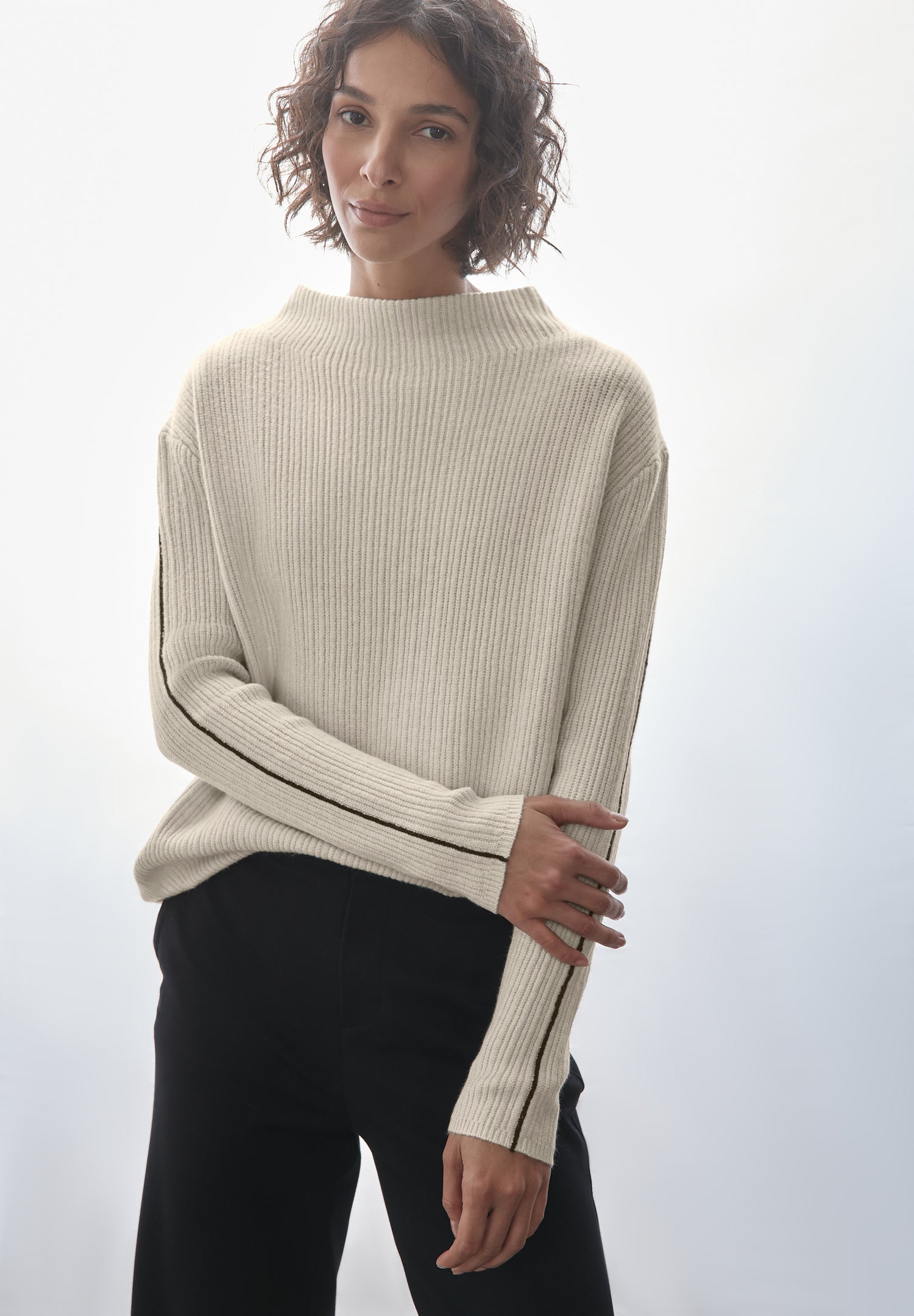 Street One Strickpullover Damen Turtleneck Stretchmaterial