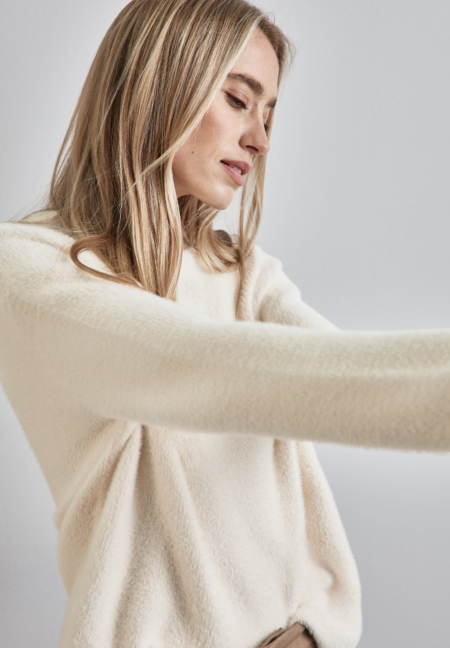 Street One Strickpullover Damen Kuscheliger Federgarn