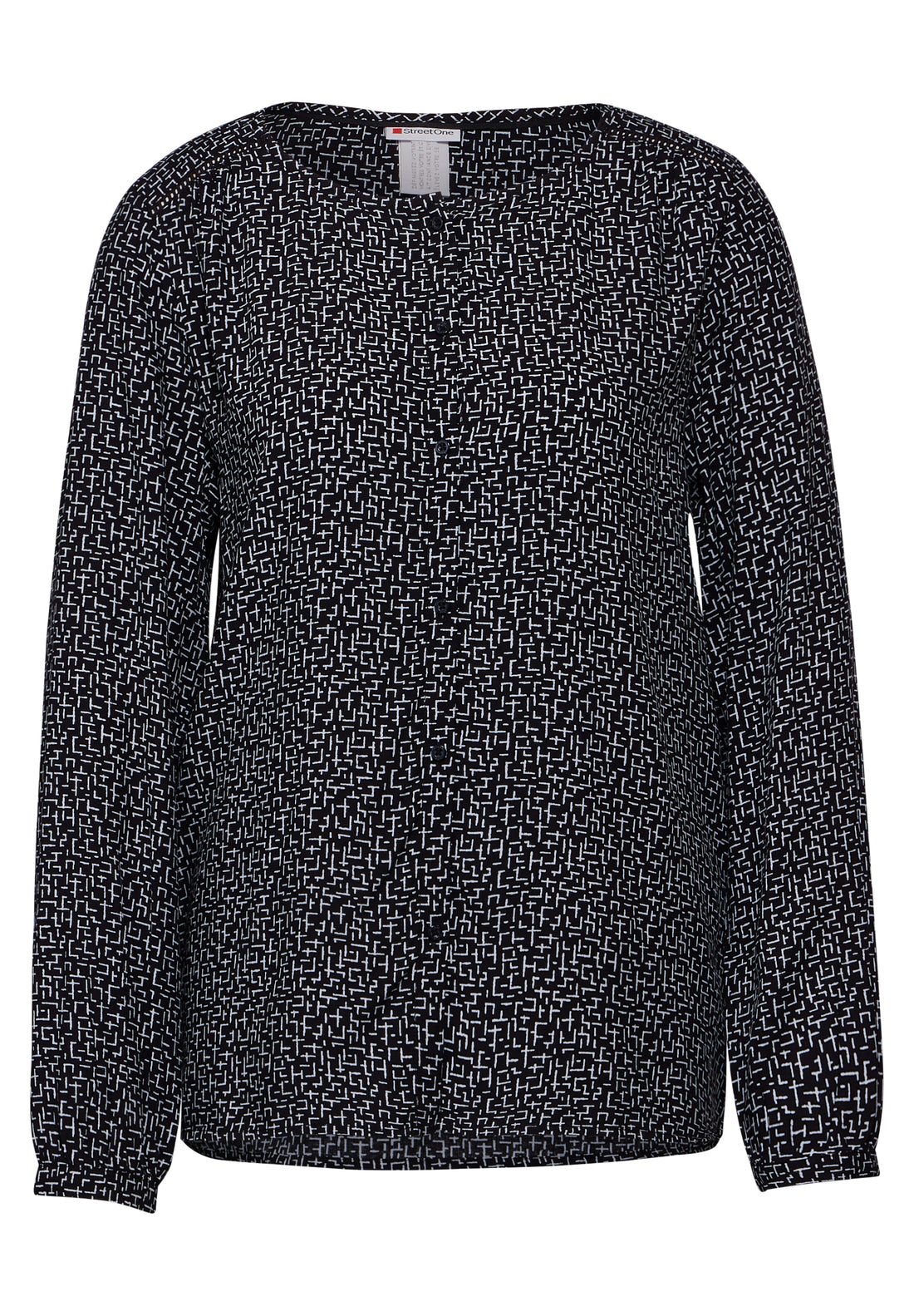 Street One Bedruckte Bluse Damen Grafisches Muster Stickerei