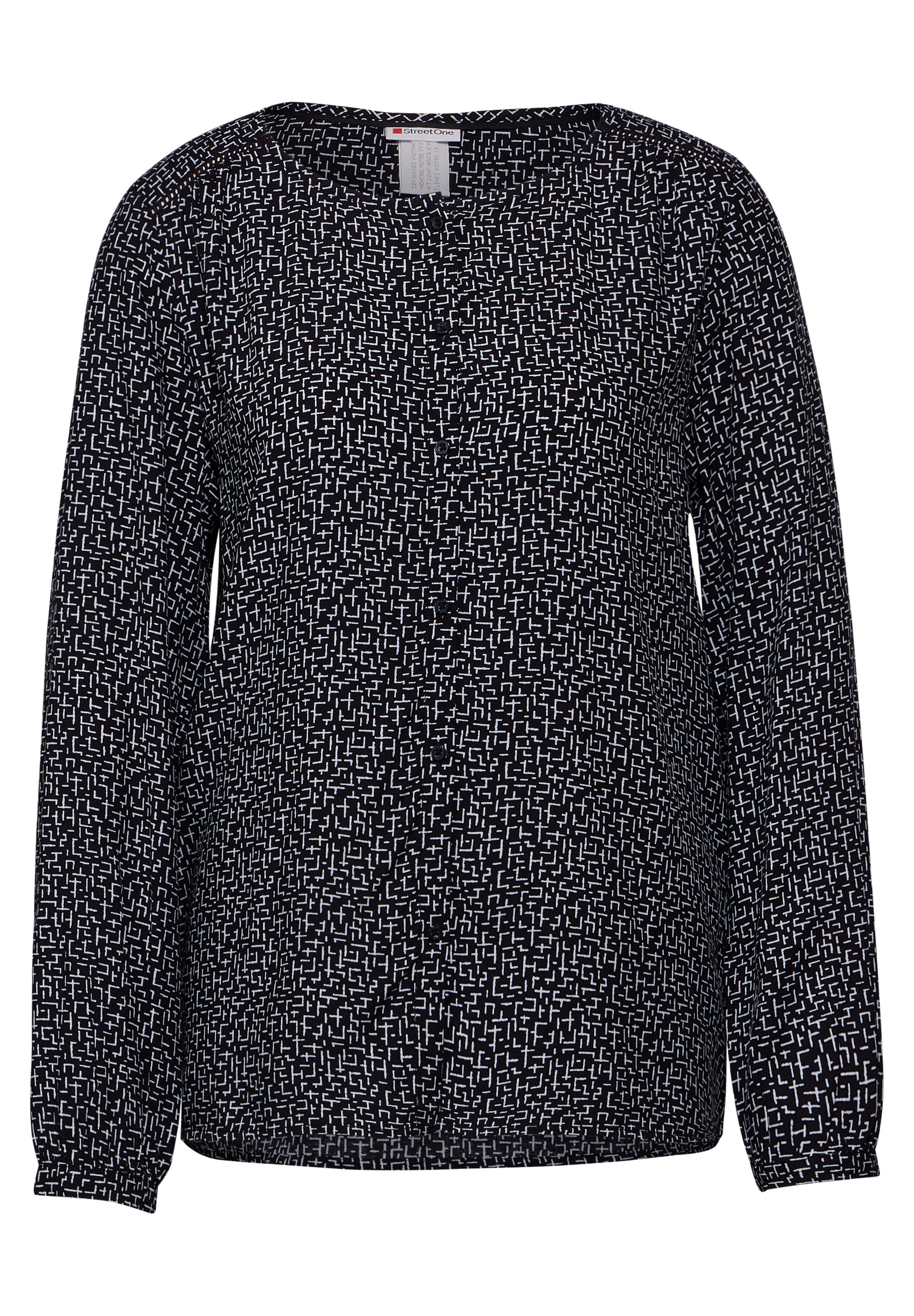 Street One Bedruckte Bluse Damen Grafisches Muster Stickerei