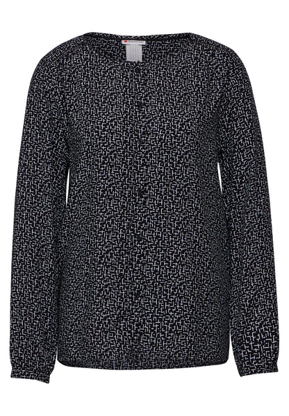 Street One Bedruckte Bluse Damen Grafisches Muster Stickerei