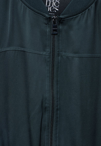 Street One Satin-Blouson Damen Elegante Jacke mit Stehkragen