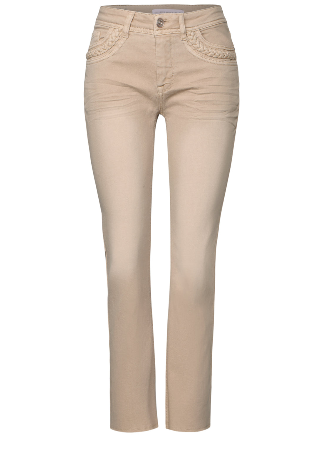 Street One Kickflare Jeans Damen Slim Fit Offener Saum