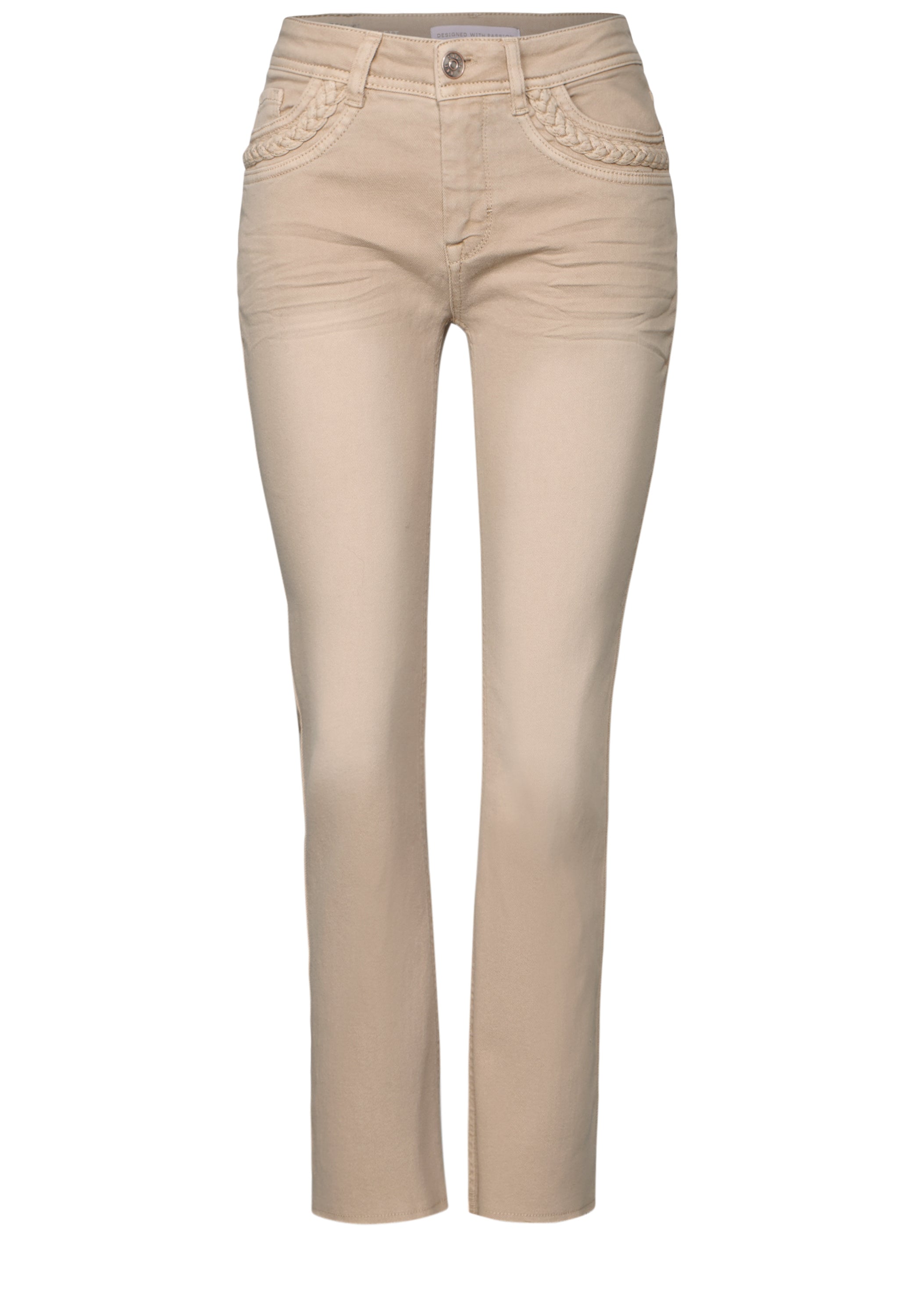 Street One Kickflare Jeans Damen Slim Fit Offener Saum