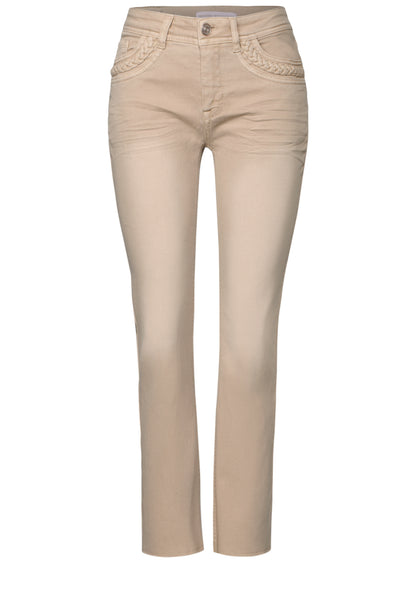 Street One Kickflare Jeans Damen Slim Fit Offener Saum
