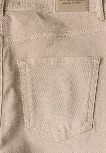 Street One Kickflare Jeans Damen Slim Fit Offener Saum