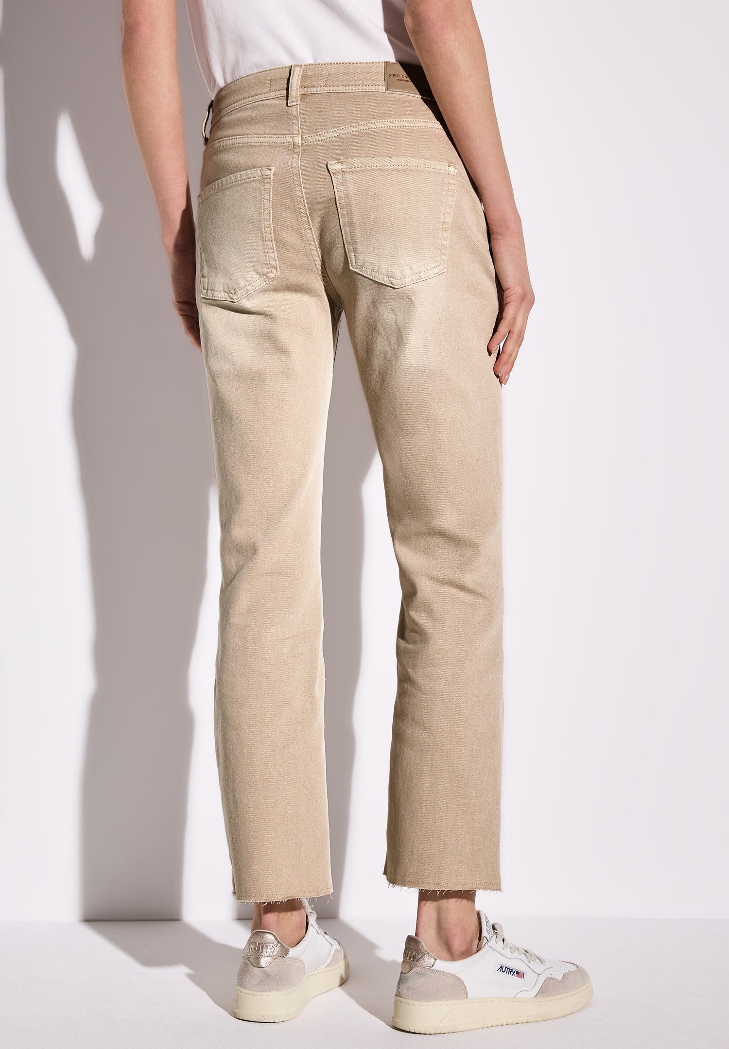 Street One Kickflare Jeans Damen Slim Fit Offener Saum