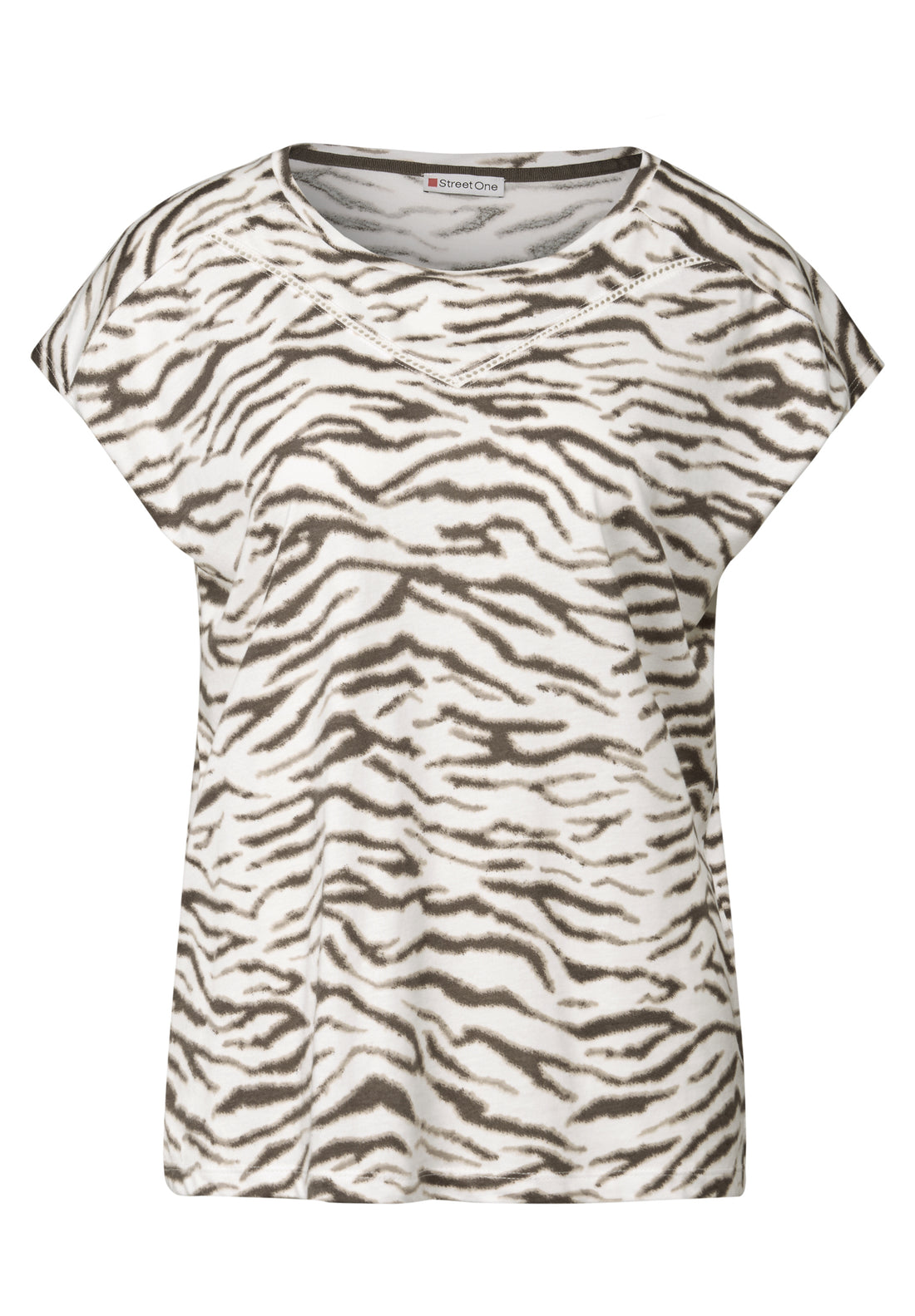 Street One Sommershirt Damen Bequemer Baumwoll-Modalmix