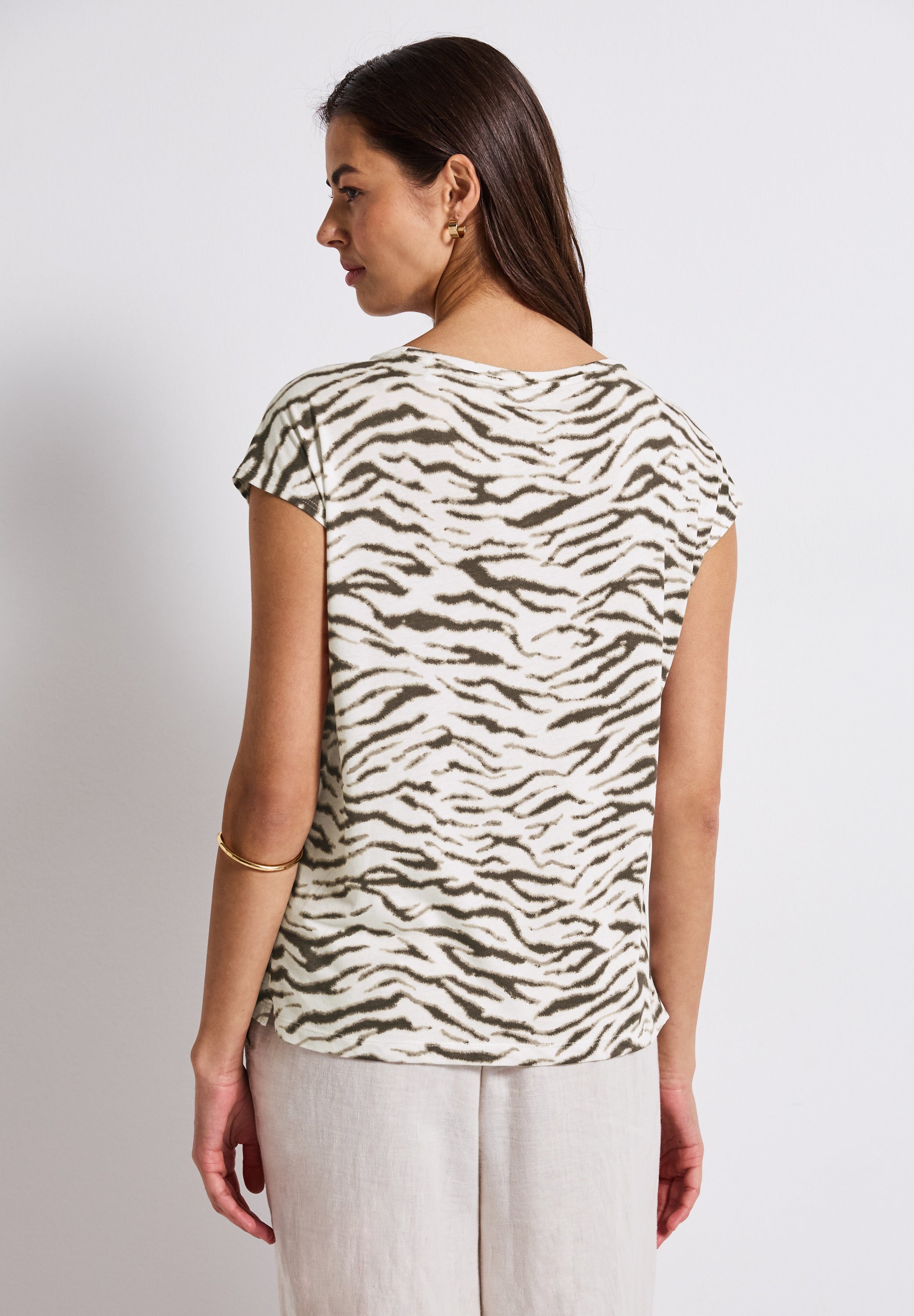 Street One Sommershirt Damen Bequemer Baumwoll-Modalmix